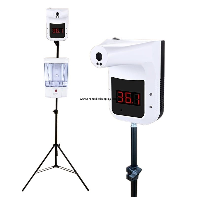 Stand Alone Thermal Scanner with Alcohol Spray