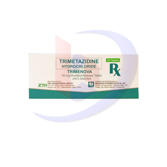 Trimetazidine Hydrochloride (Trimenova) 35mg Modified  Release Tablet 30's