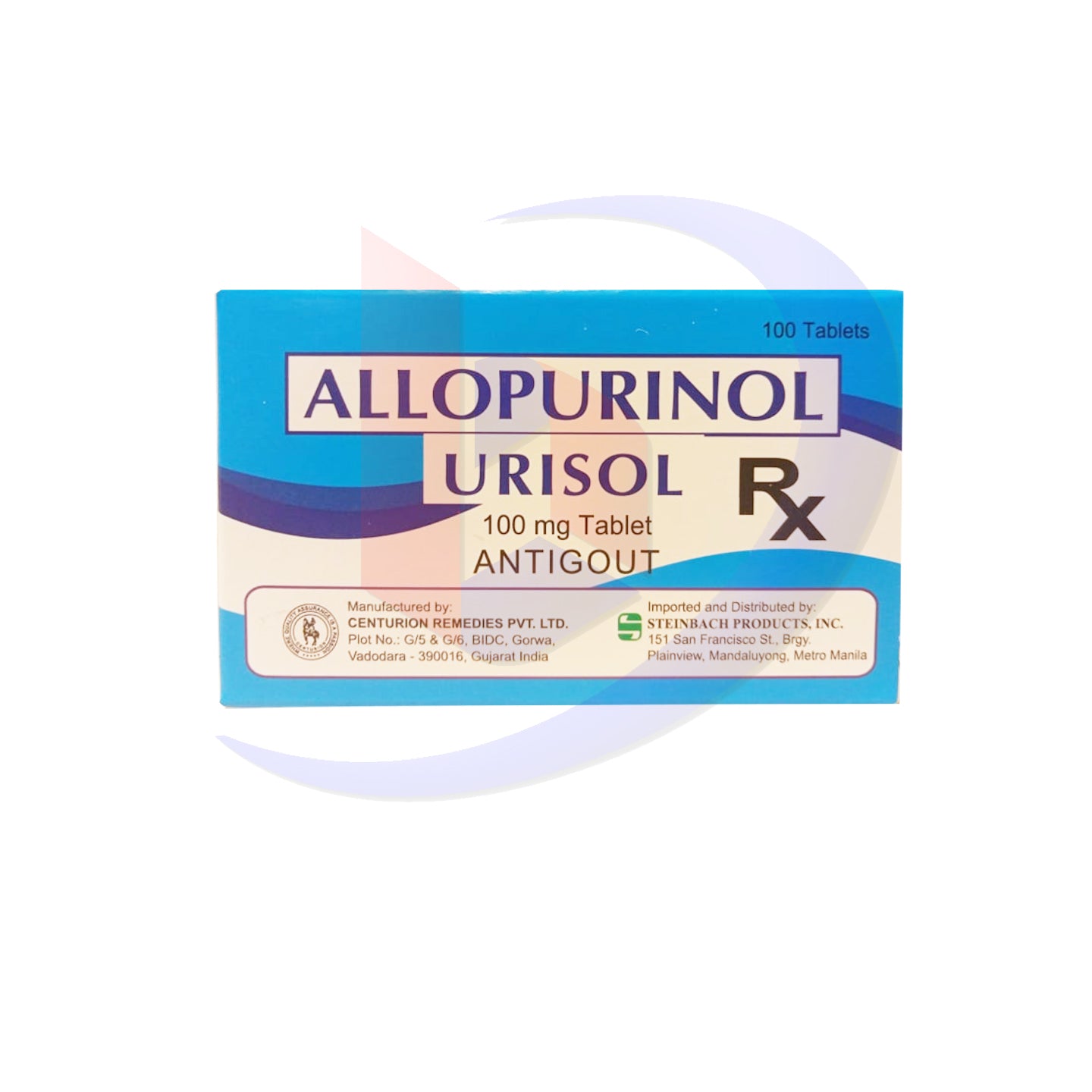 Allopurinol (Urisol) 100mg Antigout Tablet 100's