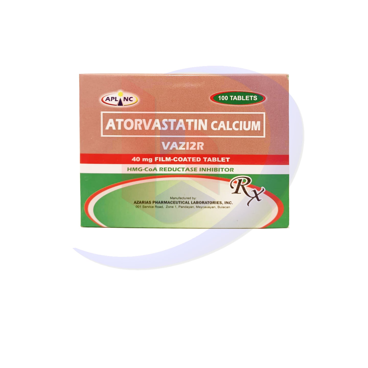 Atorvastatin 40mg Film Coated Tablet 100's