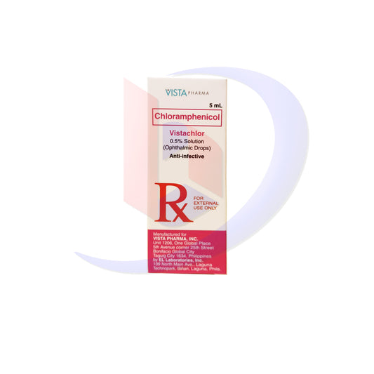 Chloramphenicol (Vistachlor) 0.5% Solution (Ophthalmic Drops) 5ml