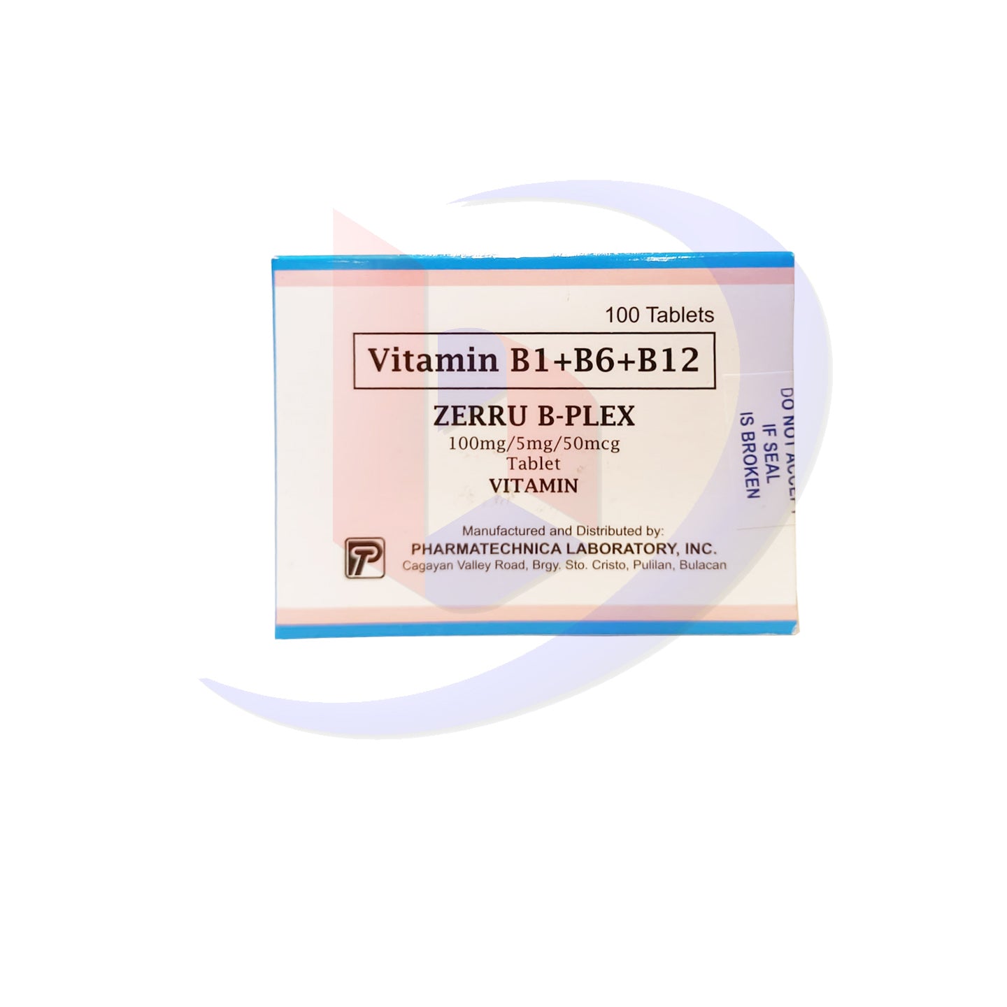 Vitamin B1+B6+B12 (Zerru B-Plex) Tablet 100's