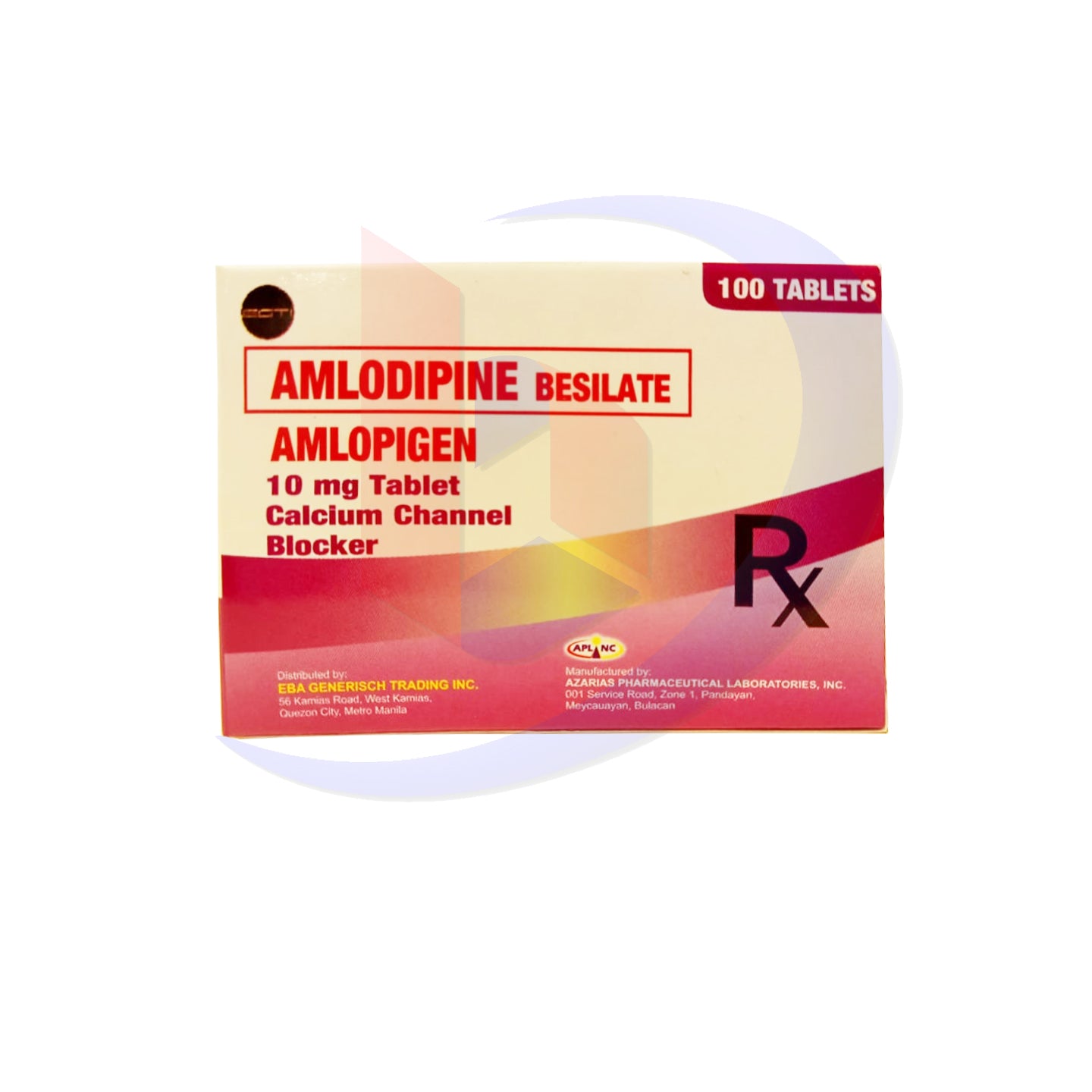 Amlodipine Besilate (Amlopigen) 10mg Calcium Channel Blocker Tablet 100's