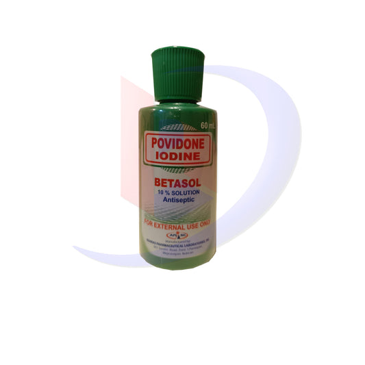 Povidone Iodine (Betasol) 10% Solution Antiseptic Piece 1's 60ml