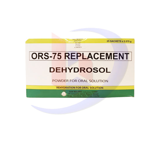 Ors 75 Replacement (Dehydrosol) Powder for Oral Solution