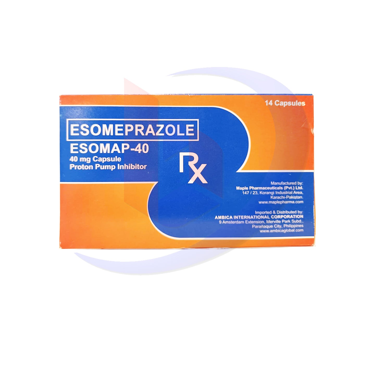 Esomeprazole (Esomap 40) 40mg Capsule 14's