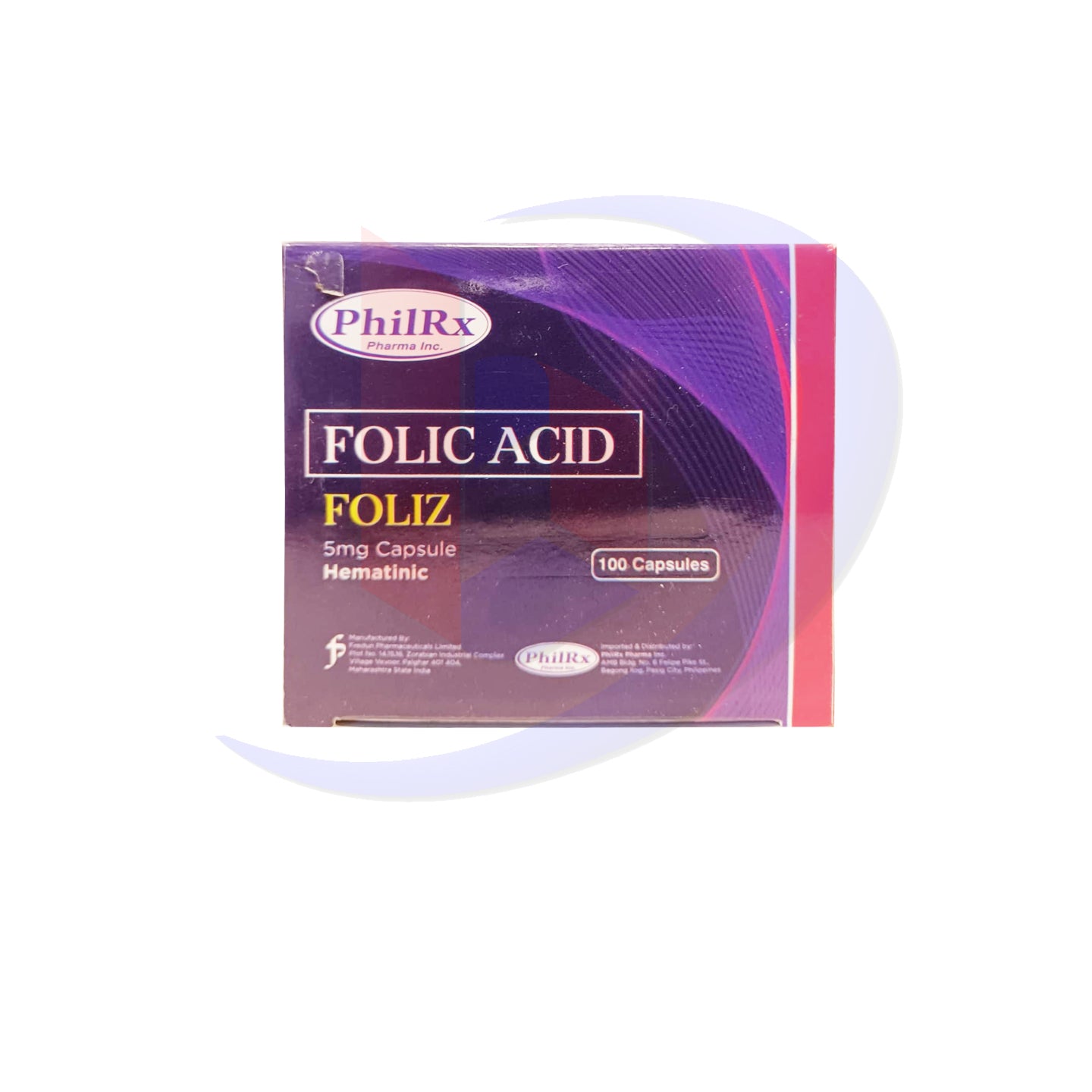 Folic Acid (Foliz) 5mg Capsule 100's