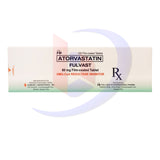 Atorvastatin (Fulvast) 80mg Film Coated Tablet 100's