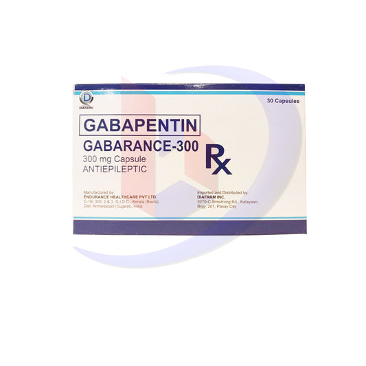 Gabapentin (Gabarance 300) 300mg Capsule 30's