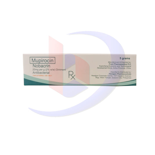 Mupirocin (Nobacrin) 20mg per g 2% w/w Ointment 5 Grams