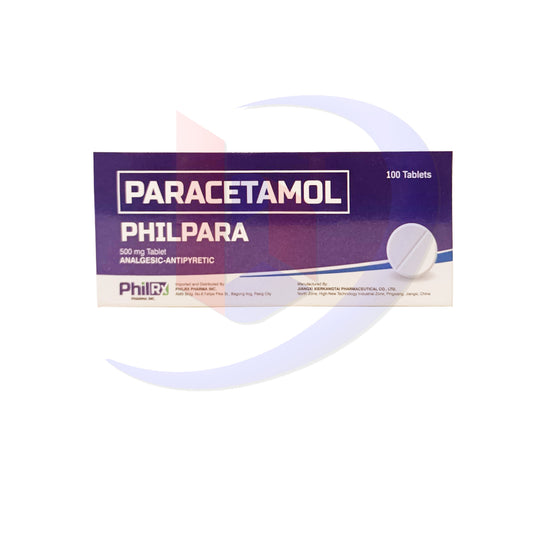 Paracetamol (Philpara) 500mg Analgesic Tablets 100's