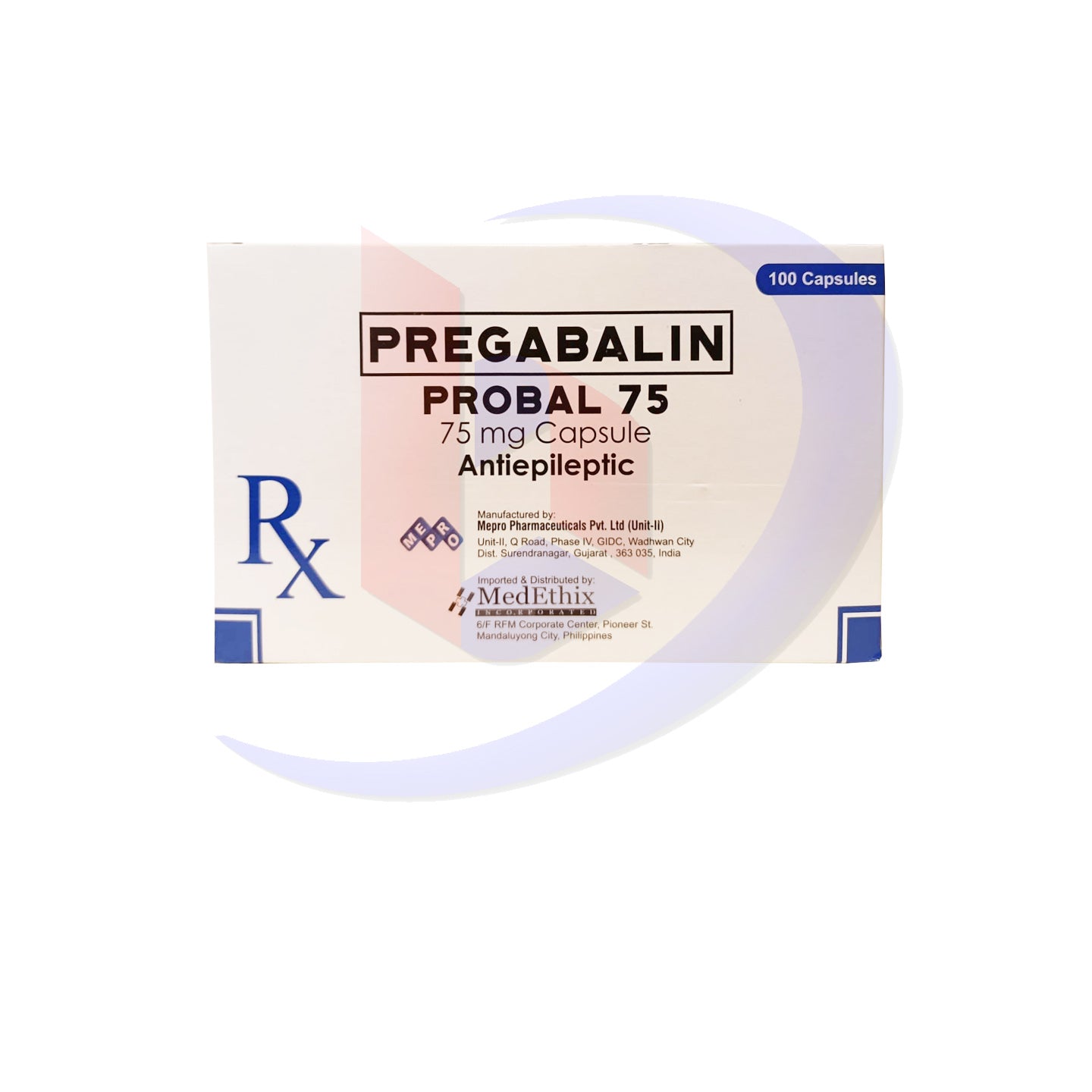Pregabalin (Probal 75) 75mg Capsule 100's – Bambang Pharmaceutical ...