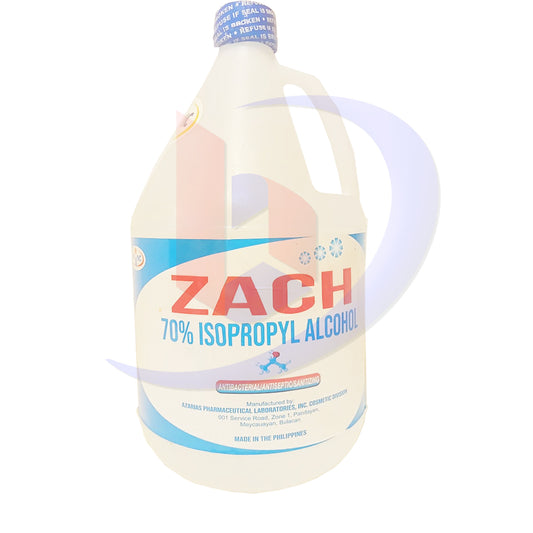 Isoprophyl Alcohol (Zach) 70% Antibacterial Antiseptic Sanitizing 3.2 Gallon 1's
