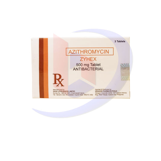 Azithromycin (Zyhex) 500mg 3's